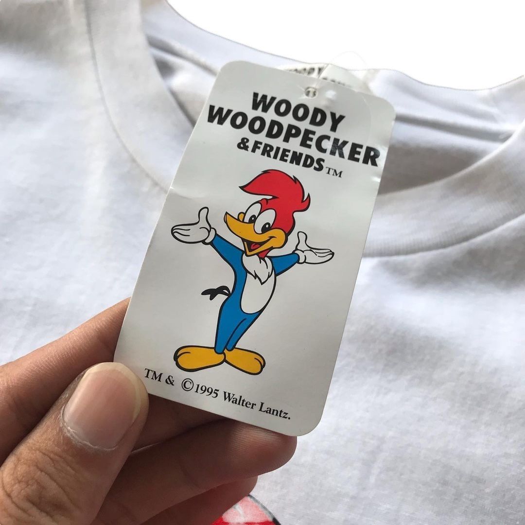 Band Tees × Cartoon Network woody woodpecker & friends 1995 deadstock Size US M / EU 48-50 / 2 - 4 Thumbnail