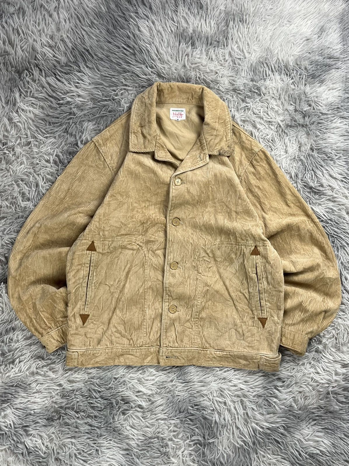 Japanese Brand good morning half corduroy jacket Size US M / EU 48-50 / 2 - 2 Thumbnail