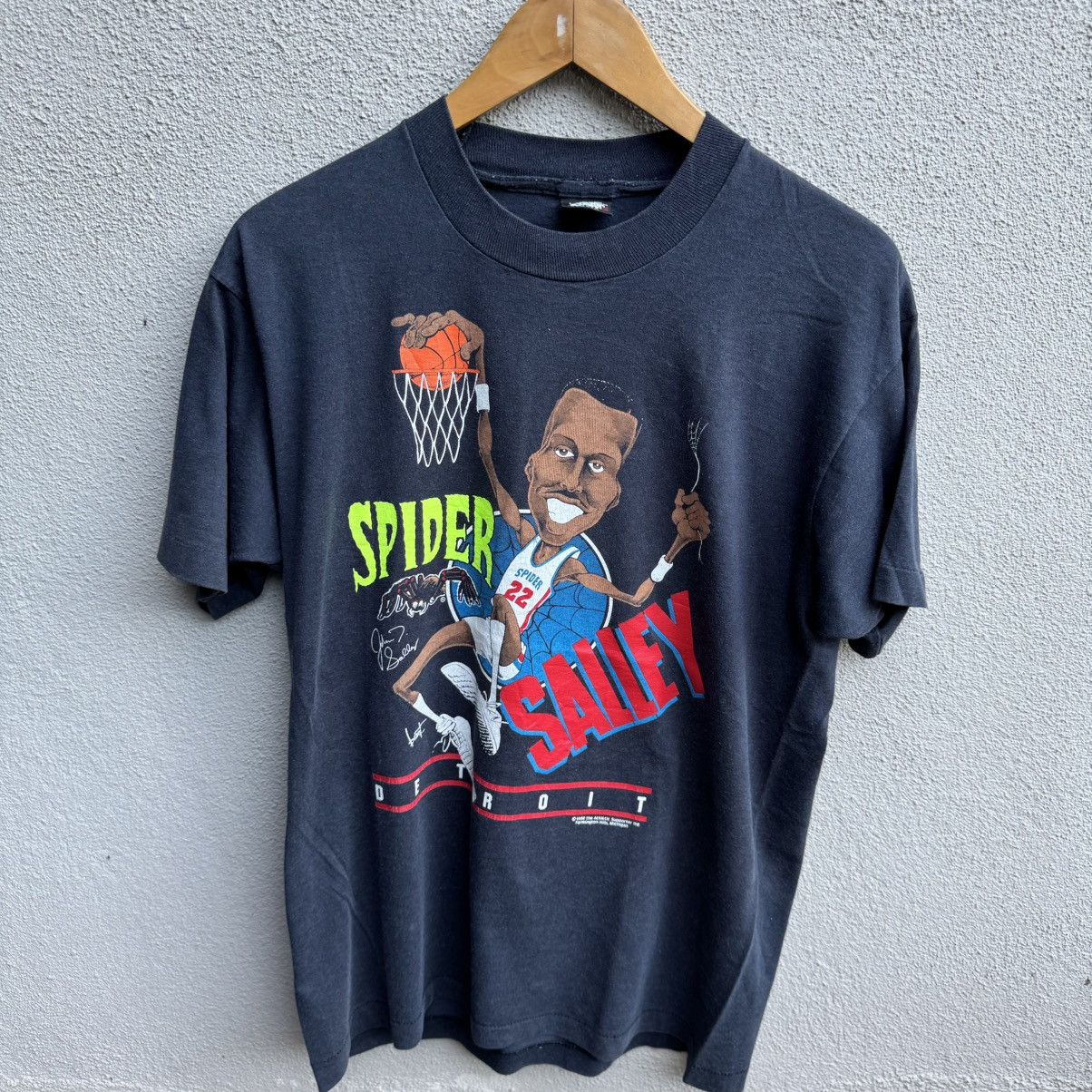 NBA Vintage 80s SPIDER SALLEY nba tee Detroit Size US L / EU 52-54 / 3 - 2 Thumbnail