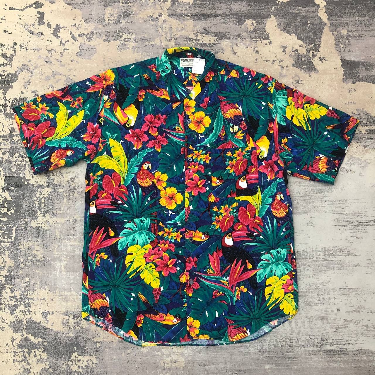 Arts & Science × Vintage T452 SQUARE CIRCLE x PHONOGRAPH TROPICAL MOTIF SHIRTS Size US M / EU 48-50 / 2 - 2 Thumbnail