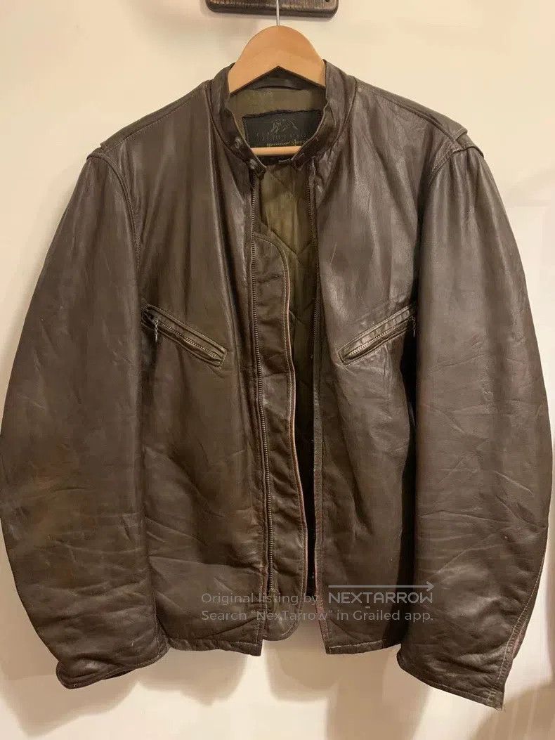 Schott Schott 641 Retro Motorcycle Leather Jacket Size US L / EU 52-54 / 3 - 1 Thumbnail