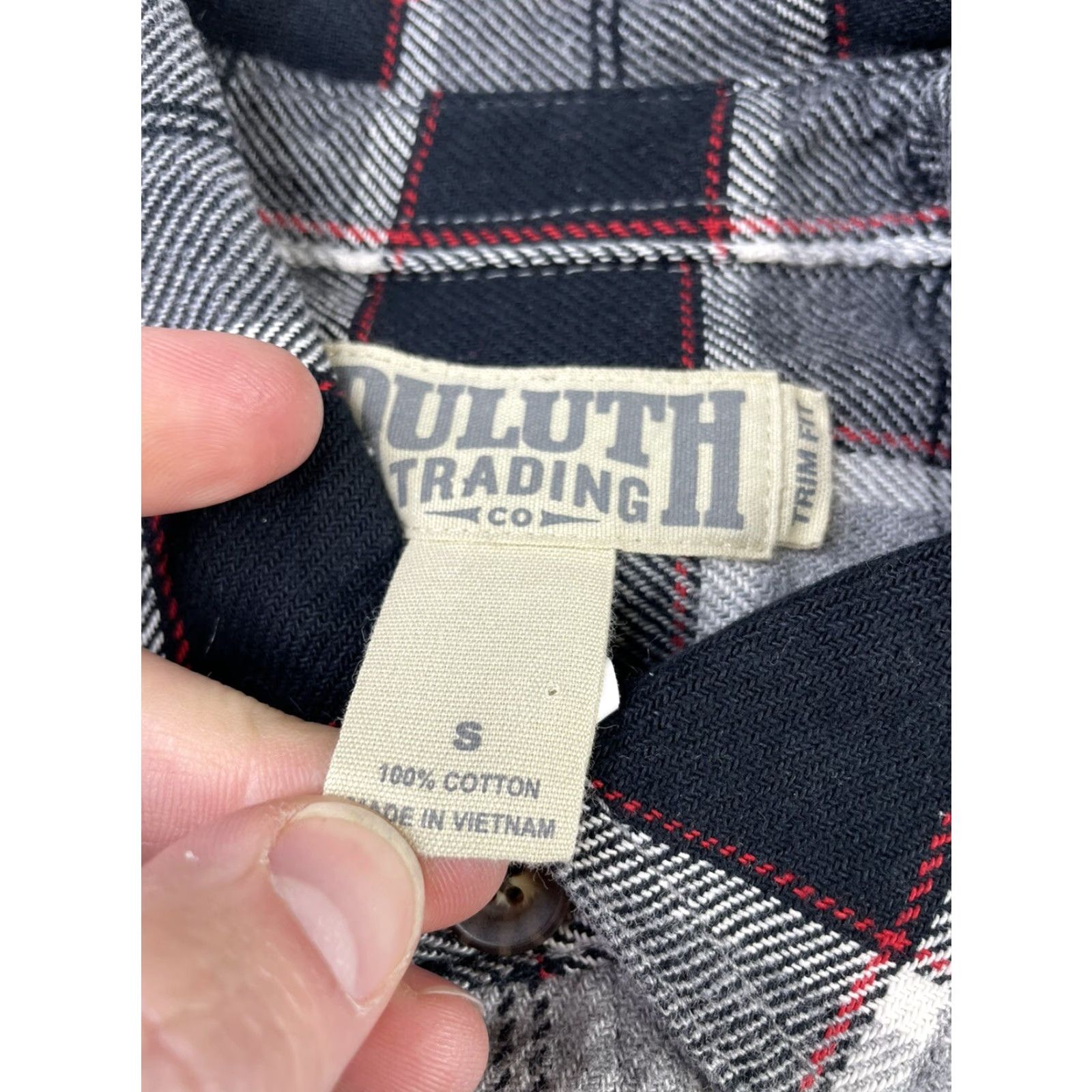 Vintage Duluth Free Swingin Flannel Shirt Plaid Mens Small Trim Fit Heavy Thick Button-Up Long Sleeve Casual Classic Cotton Flannel with Pockets Size US S / EU 44-46 / 1 - 3 Thumbnail