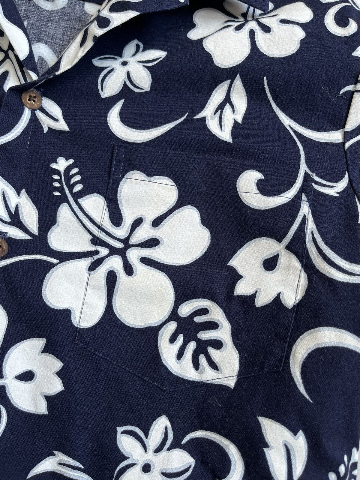 Other Vintage RJC Men Blue Floral Hawaiian Cotton Button Up Shirt Size US L / EU 52-54 / 3 - 10 Thumbnail