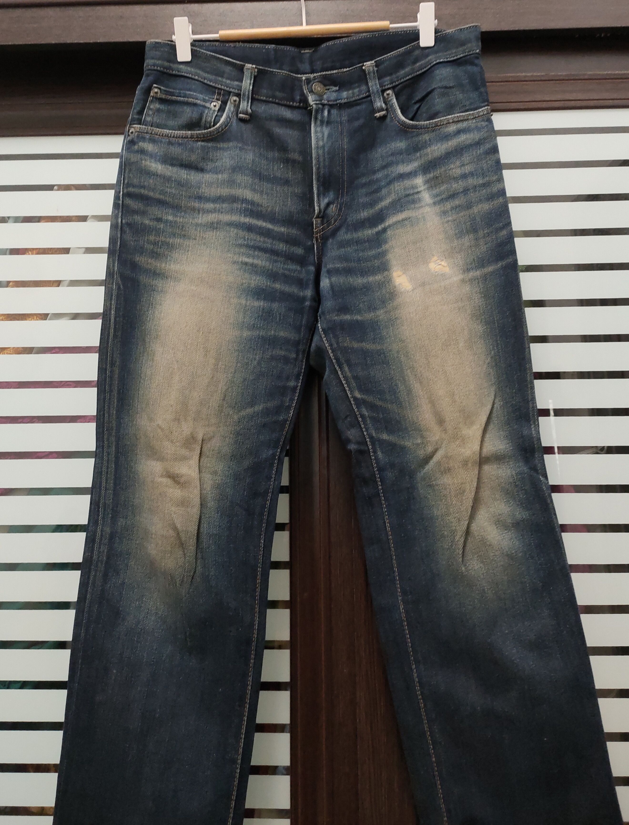 Japanese Brand 💥 Flared Distressed Edwin Japanese Brand Jeans💥 Size US 33 - 2 Thumbnail