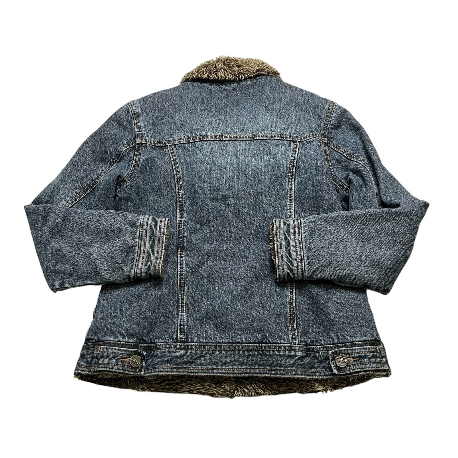Vintage Vintage ArrowCar Sherpa Lined Denim Jacket Women’s Small Y2K Size S / US 4 / IT 40 - 16 Thumbnail