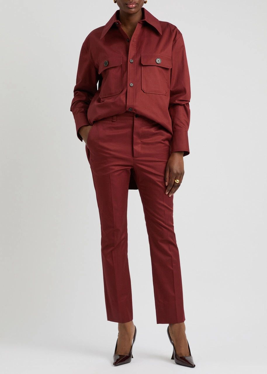Saint Laurent Paris o1y0126 Casual Pant in Brick Size 30" / US 8 / IT 44 - 4 Thumbnail