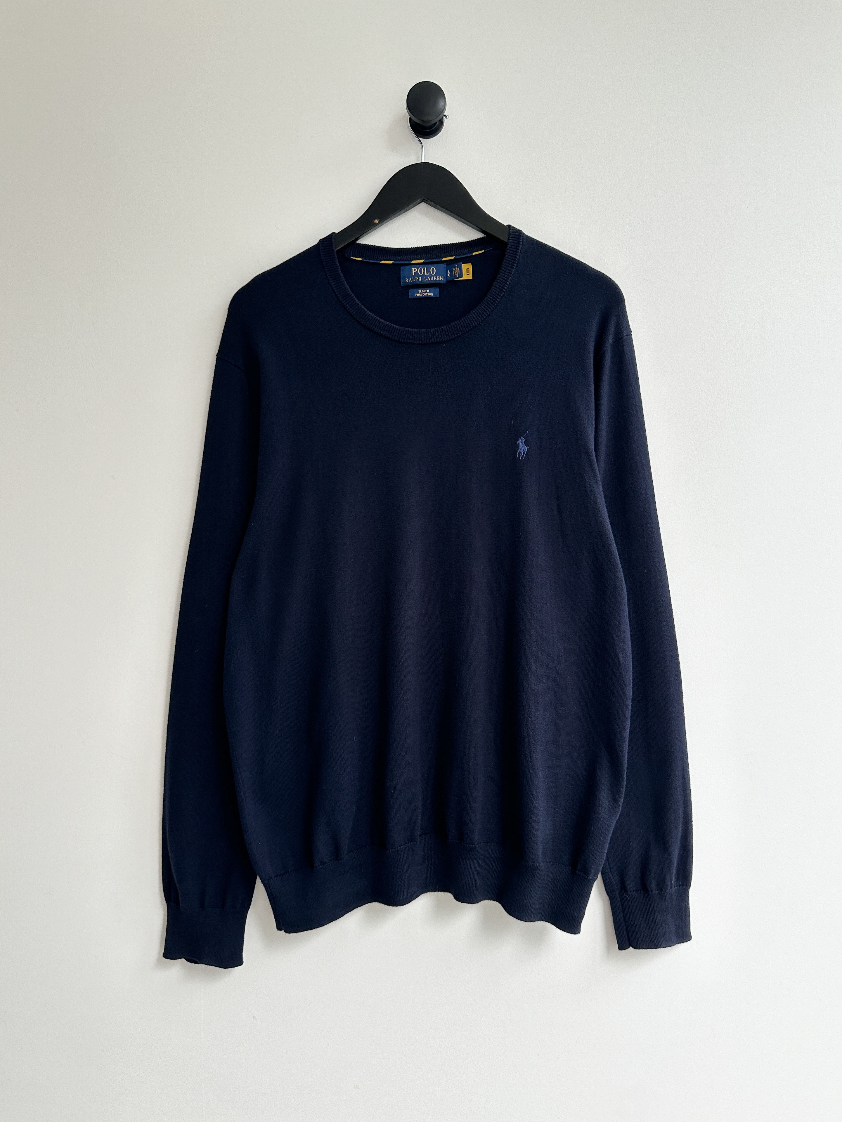Polo Ralph Lauren × Ralph Lauren Polo Ralph Lauren Blue Jumper Sweater Pullover Size US L / EU 52-54 / 3 - 1 Thumbnail