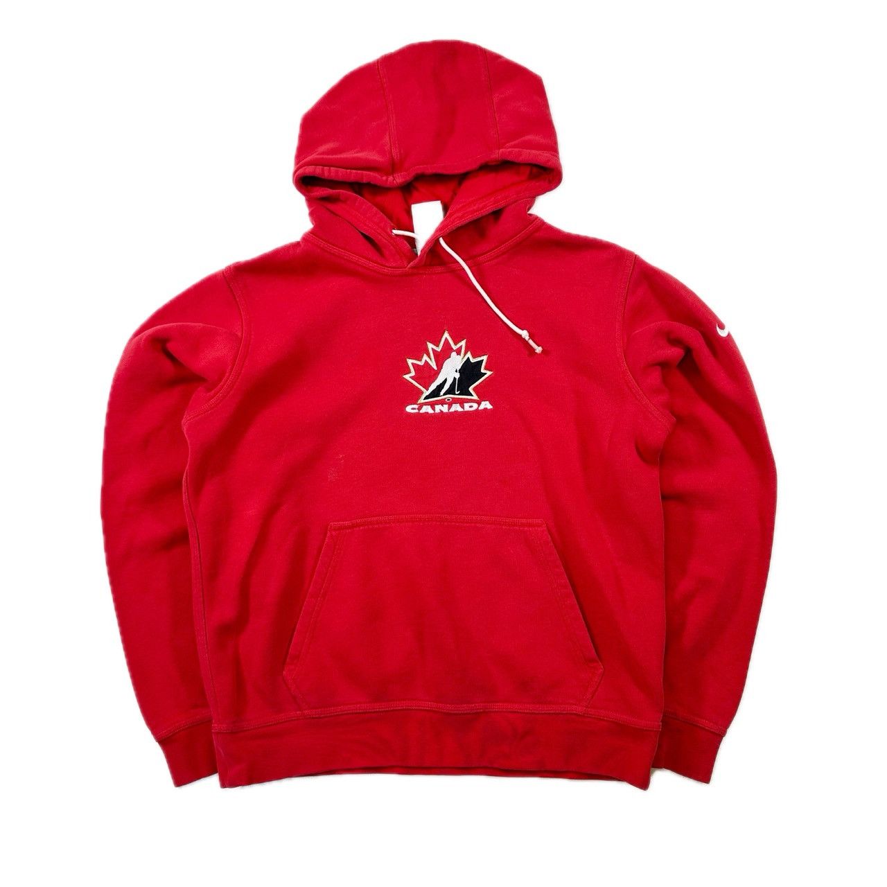 Vintage Vintage Team Canada Nike Embroidered Patch Hooded Sweater Size US S / EU 44-46 / 1 - 1 Thumbnail