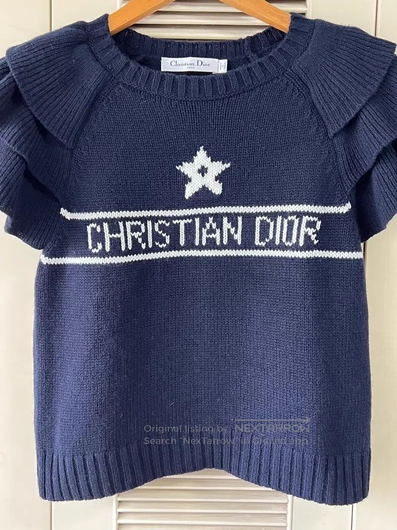 Dior Dior Short-sleeved knitted sweater Size XS / US 0-2 / IT 36-38 - 3 Thumbnail