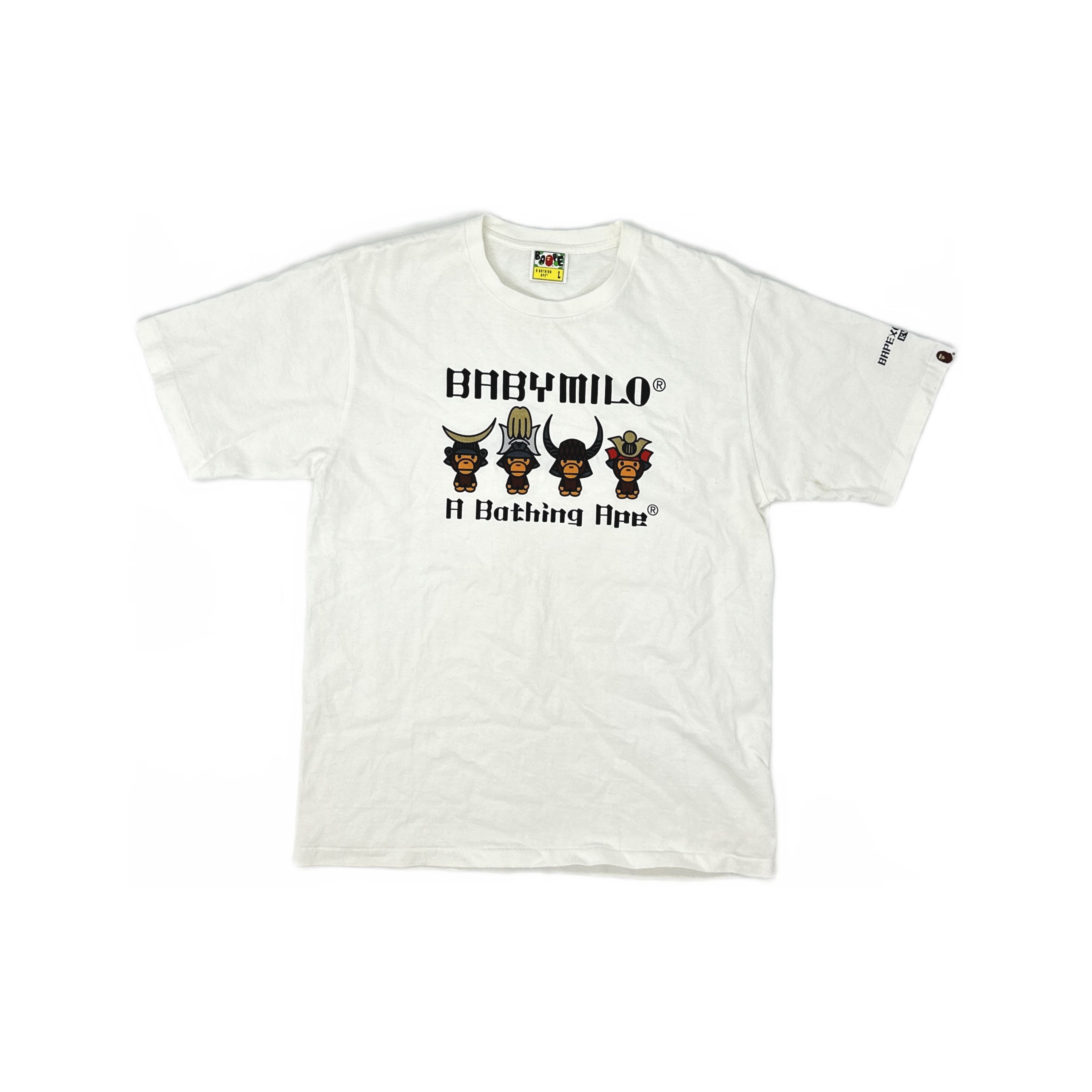 Bape A BATHING APE Baby Milo Samurai Graphic T-Shirt Size L Size US L / EU 52-54 / 3 - 1 Thumbnail