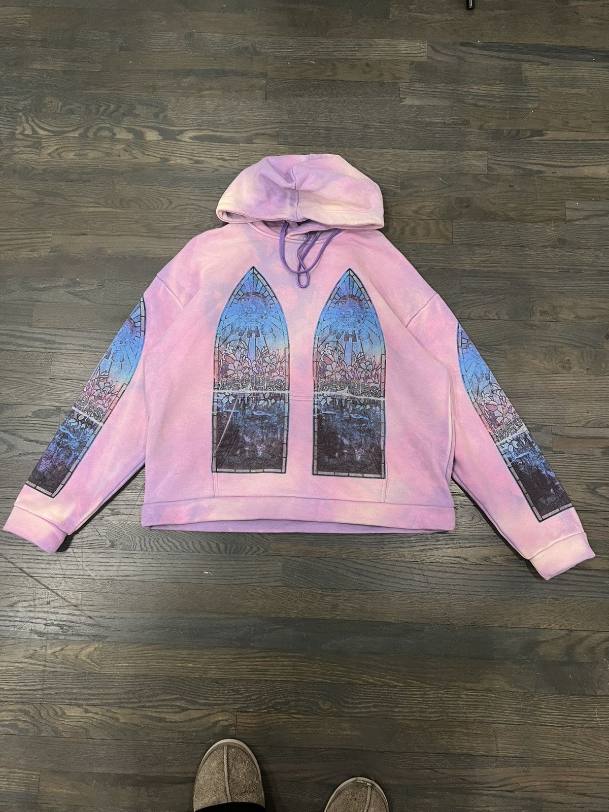 Who Decides War Pink stained glass motif hoodie Size US M / EU 48-50 / 2 - 1 Thumbnail