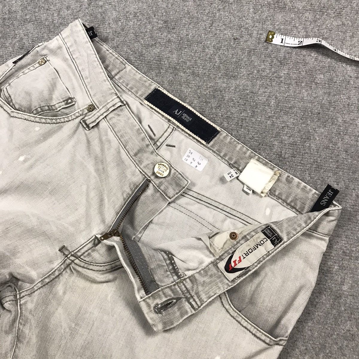 Armani × Emporio Armani × Japanese Brand ARMANI JEANS LIGHT WASH FADED DENIM PANTS Size US 34 / EU 50 - 17 Thumbnail