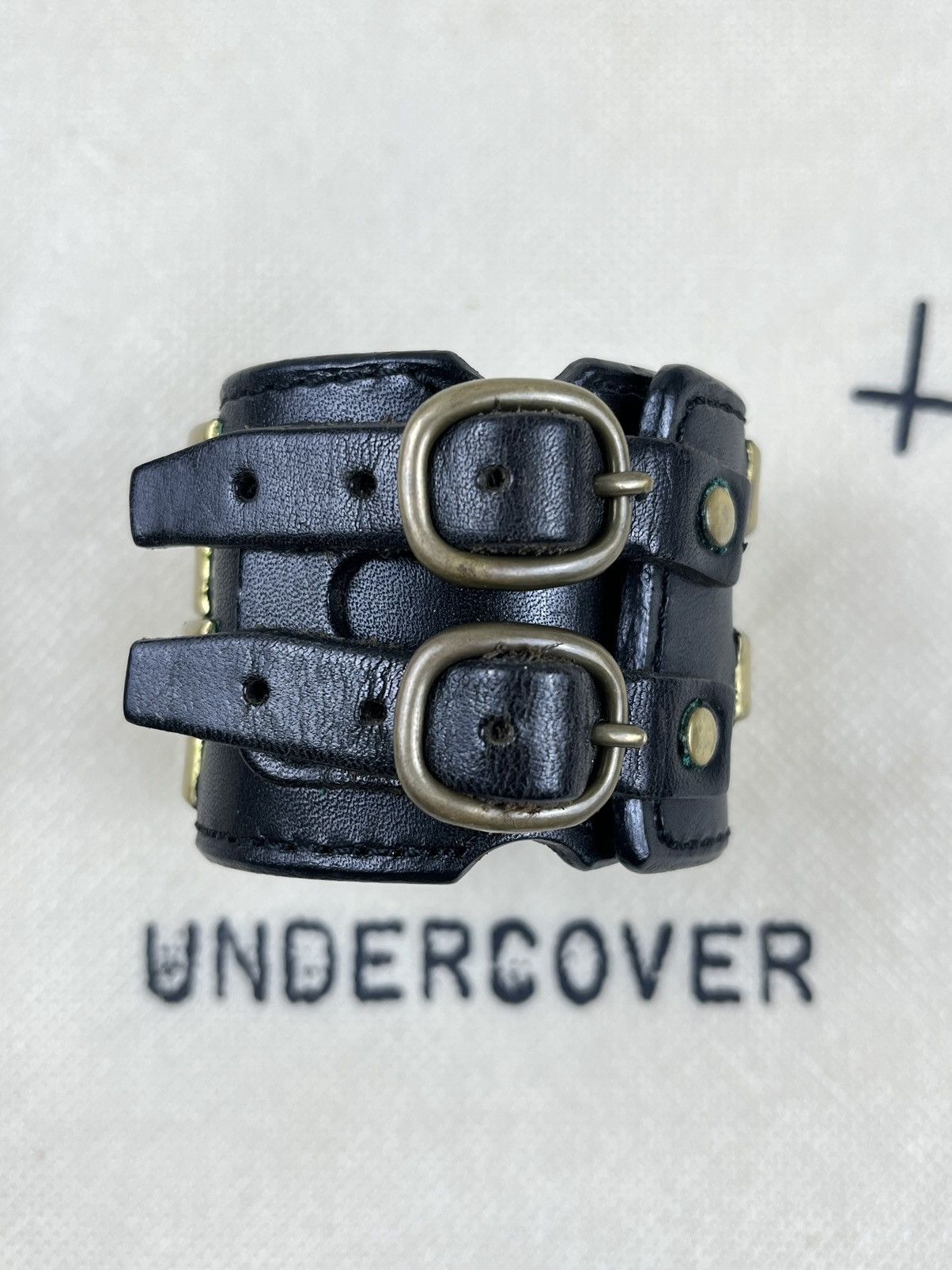 Undercover AW08 Undercover Studded Punk Leather Bracelet RATS Black Size ONE SIZE - 3 Thumbnail