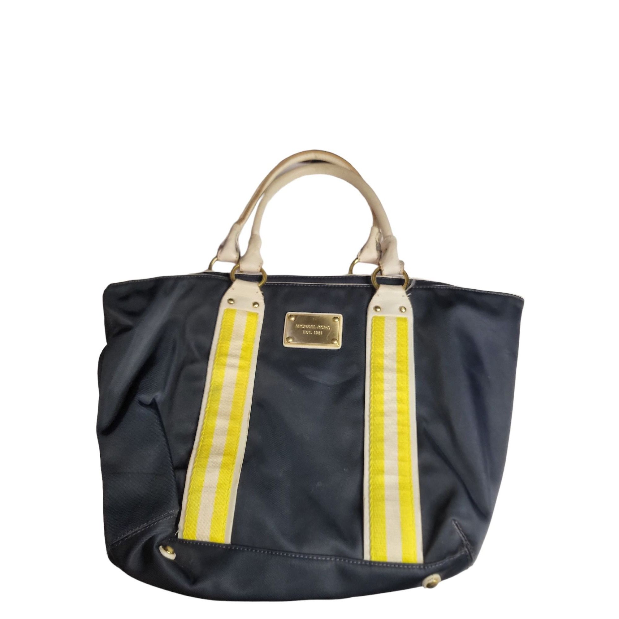 Michael Kors Michael Kors Tote Bag Navy Nautical Striped Dust Bag Coastal Size ONE SIZE - 7 Thumbnail
