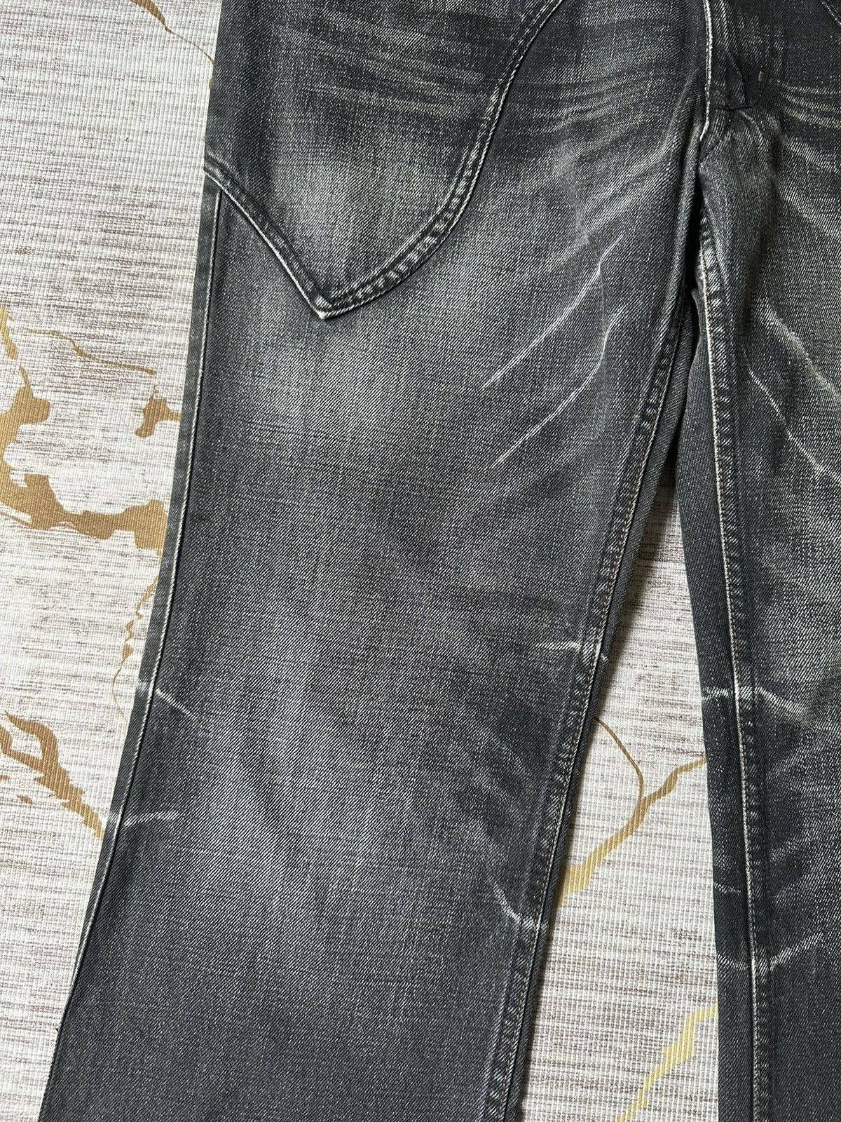 Japanese Brand FLARE Nicole Club For Men NCFM Claw Marks Design Denim Size US 34 / EU 50 - 9 Thumbnail