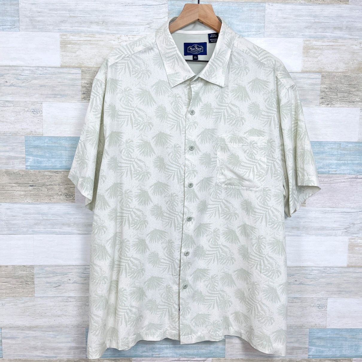 Nat Nast Nat Nast Silk Camp Short Green Tropical Hawaiian Mens XL Size US XL / EU 56 / 4 - 1 Thumbnail