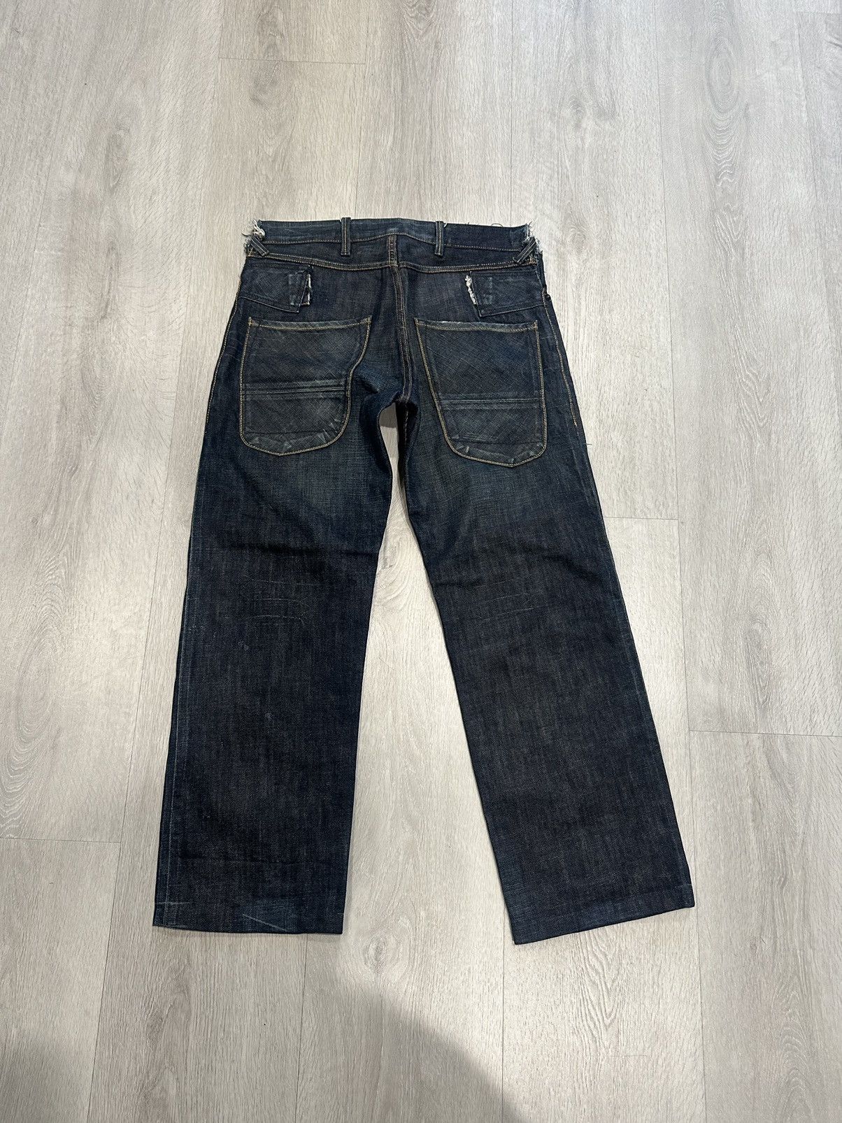 Vintage Real VINTAGE raw Japanese selvedge Denim Size US 31 - 4 Thumbnail
