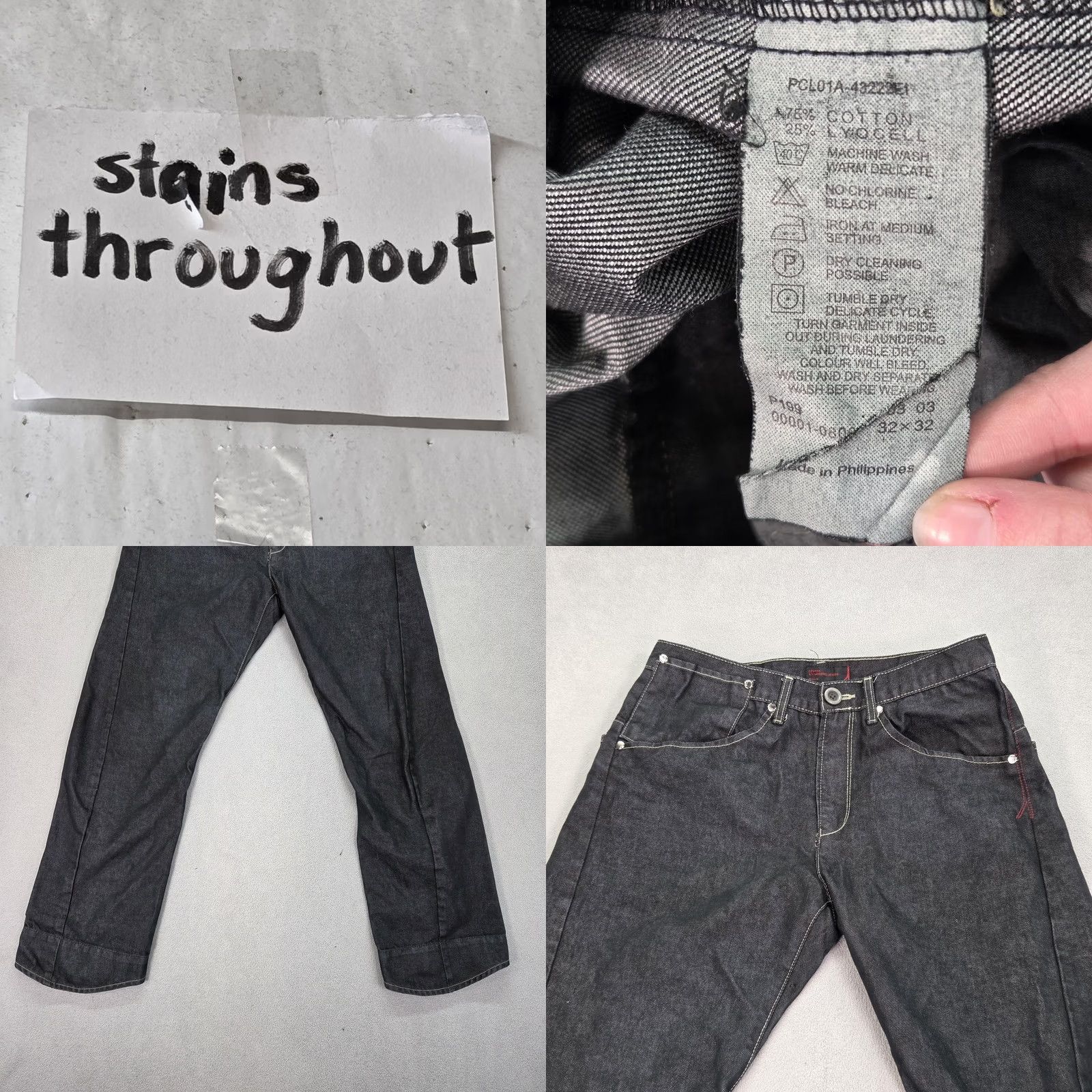 Levi's Levi's Premium Jeans Mens Black 29x28 Straight Zip 5-Pocket Engineered Twisted Seam Vintage No Size US 29 - 8 Thumbnail