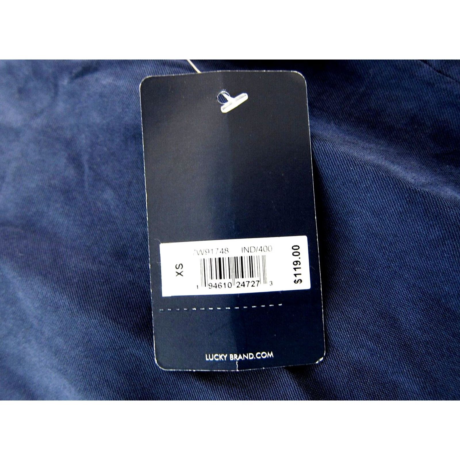Lucky Brand NWT Lucky Brand Navy Blue 100% Rayon Short Sleeve Tunic Sheath Dress XS Size 26" / US 2 / IT 38 - 3 Thumbnail