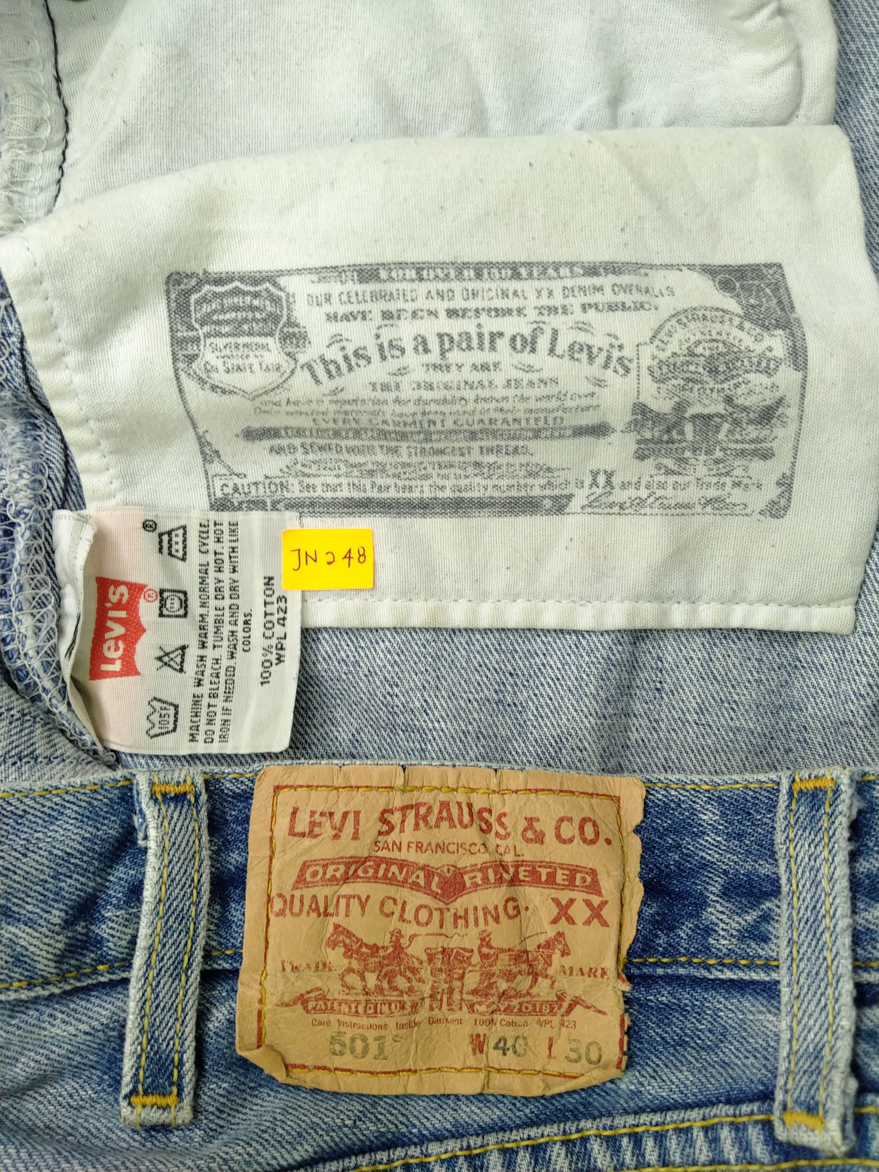 Japanese Brand Pale Blue Vintage Levi's 501 40x30.5 Denim -JN248 Size US 40 / EU 56 - 8 Thumbnail