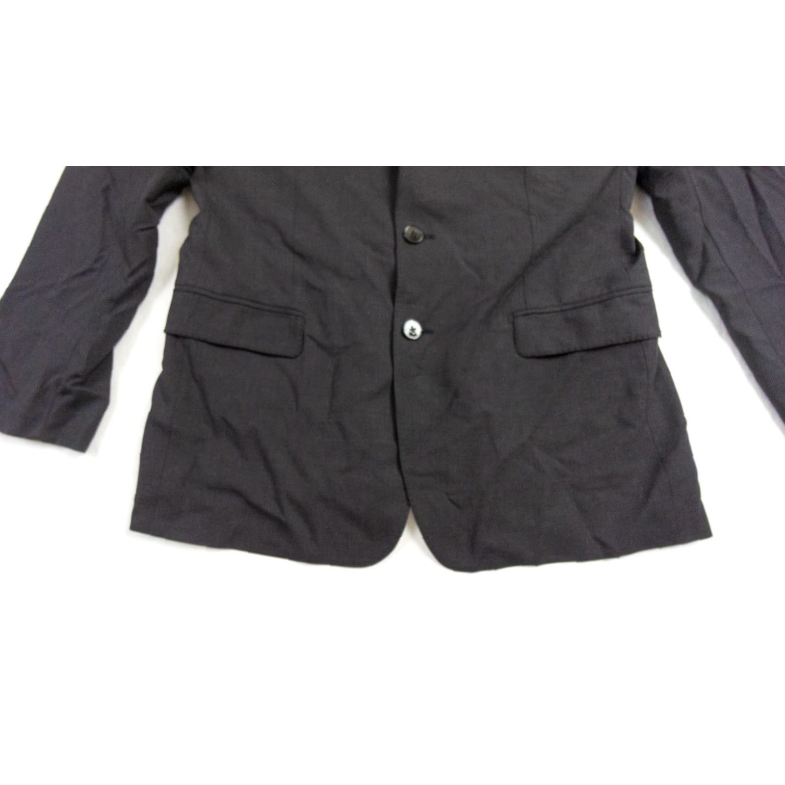 Dolce & Gabbana Dolce & Gabbana Blazer Jacket Mens 50 Black Wool Regular Fit Martini Style Size 50R - 3 Thumbnail