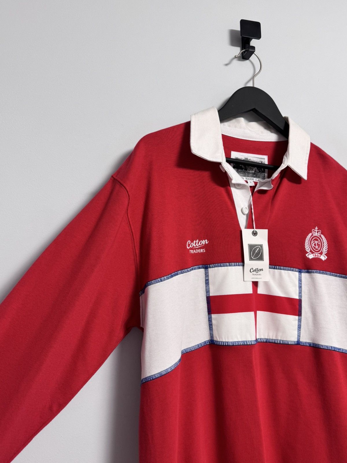 Cotton Traders Vintage Cotton Traders Rugby Shirt CT 1987 Jersey Size US L / EU 52-54 / 3 - 7 Thumbnail