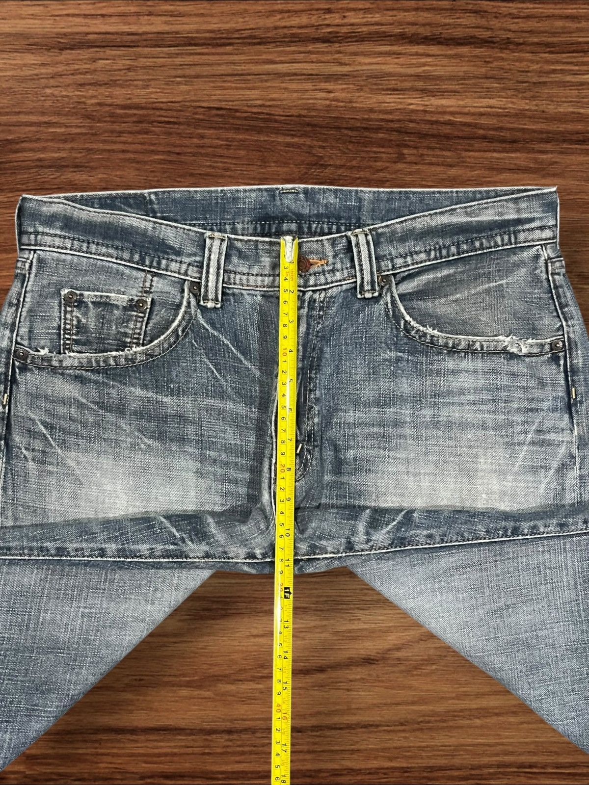 Japanese Brand Vintage Japanese Brand GL Heart Blue Washed Baggy Leg Jeans Size US 36 / EU 52 - 14 Thumbnail