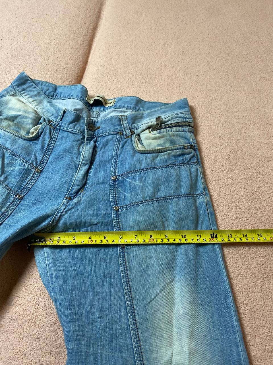 Vintage Archive Washed Distressed Baggy Denim y2k Size US 33 - 11 Thumbnail