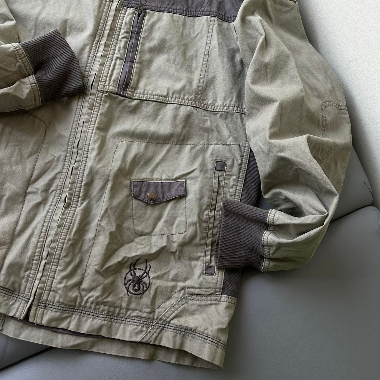 Spyder Vintage 00s Spyder Tactical Canvas Lightweight Jacket Coat Size US L / EU 52-54 / 3 - 6 Thumbnail