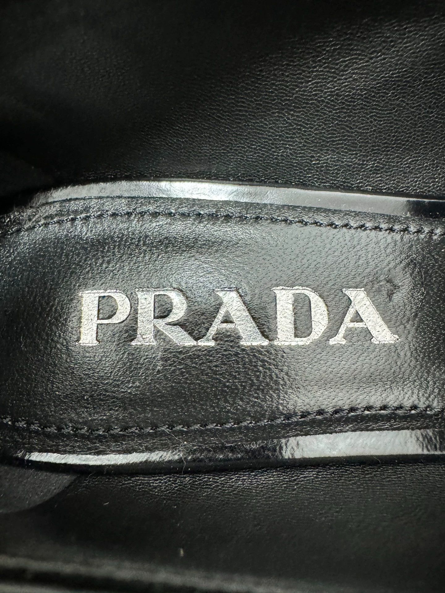 Prada Prada black triangular logo loafers Size US 7.5 / IT 37.5 - 5 Thumbnail