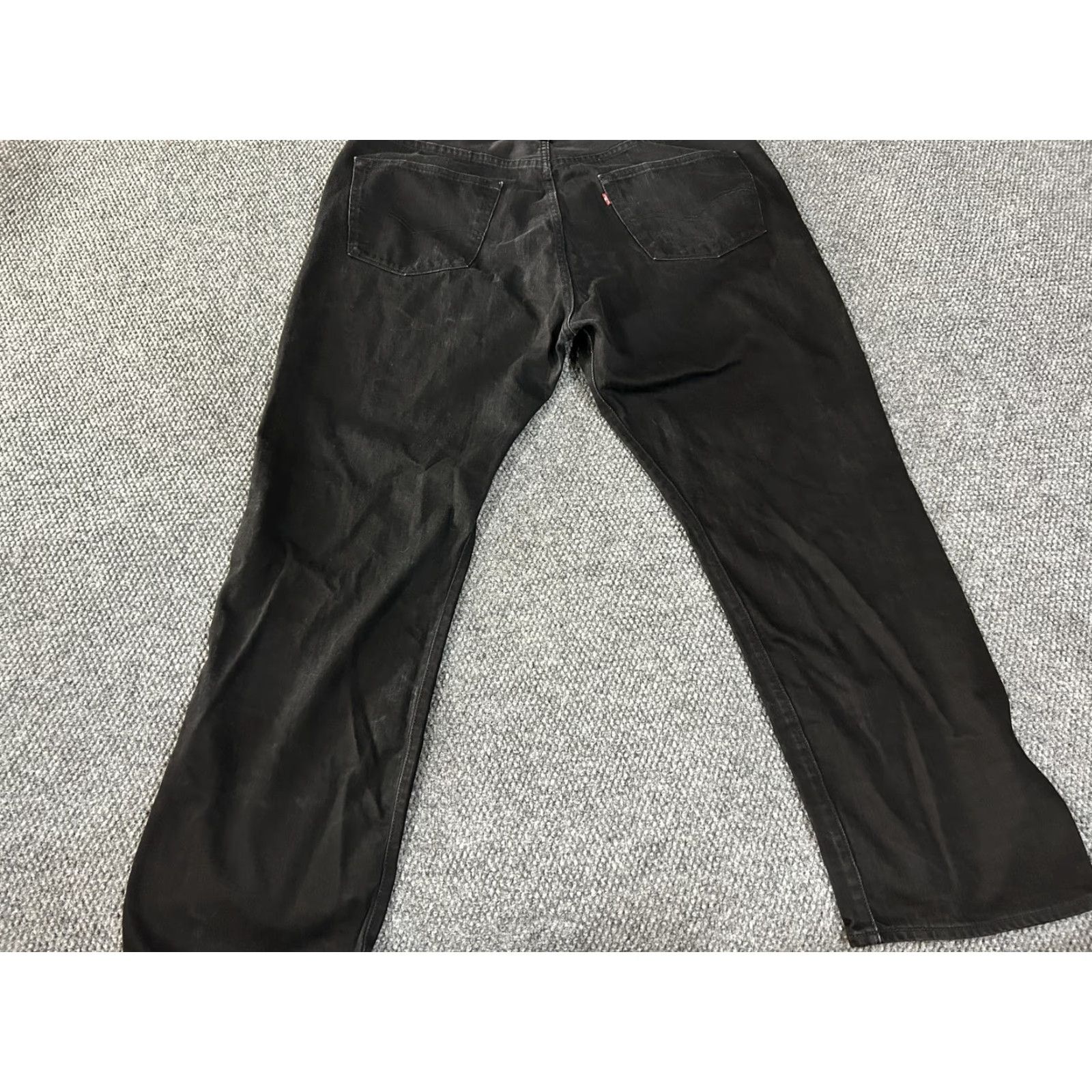 Levi's Levi's 501 Jeans Mens 44x32 Black Button Fly Straight Leg Regular Denim Pants Relaxed Fit Pockets Size US 44 / EU 60 - 6 Thumbnail
