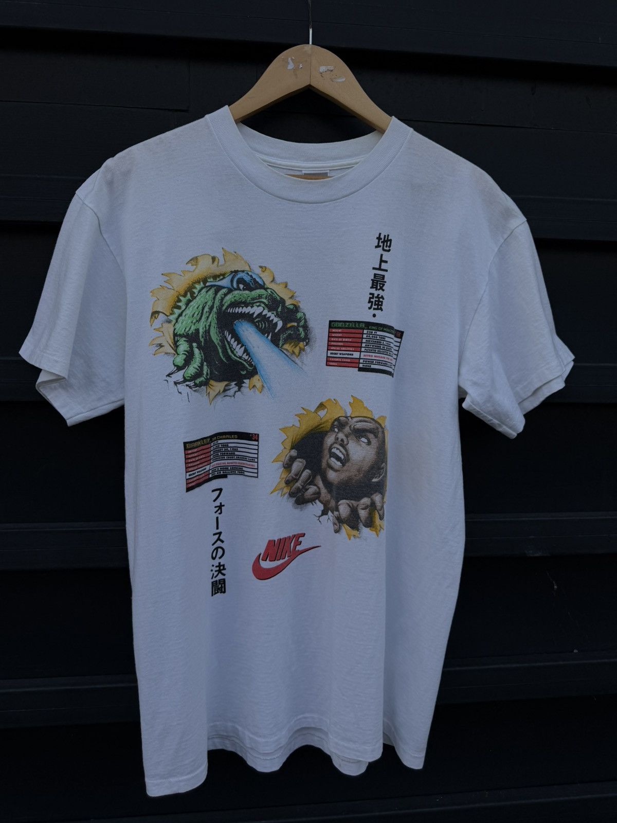 Nike Godzilla vs Barkley Nike Vintage Tee Size US XL / EU 56 / 4 - 1 Thumbnail
