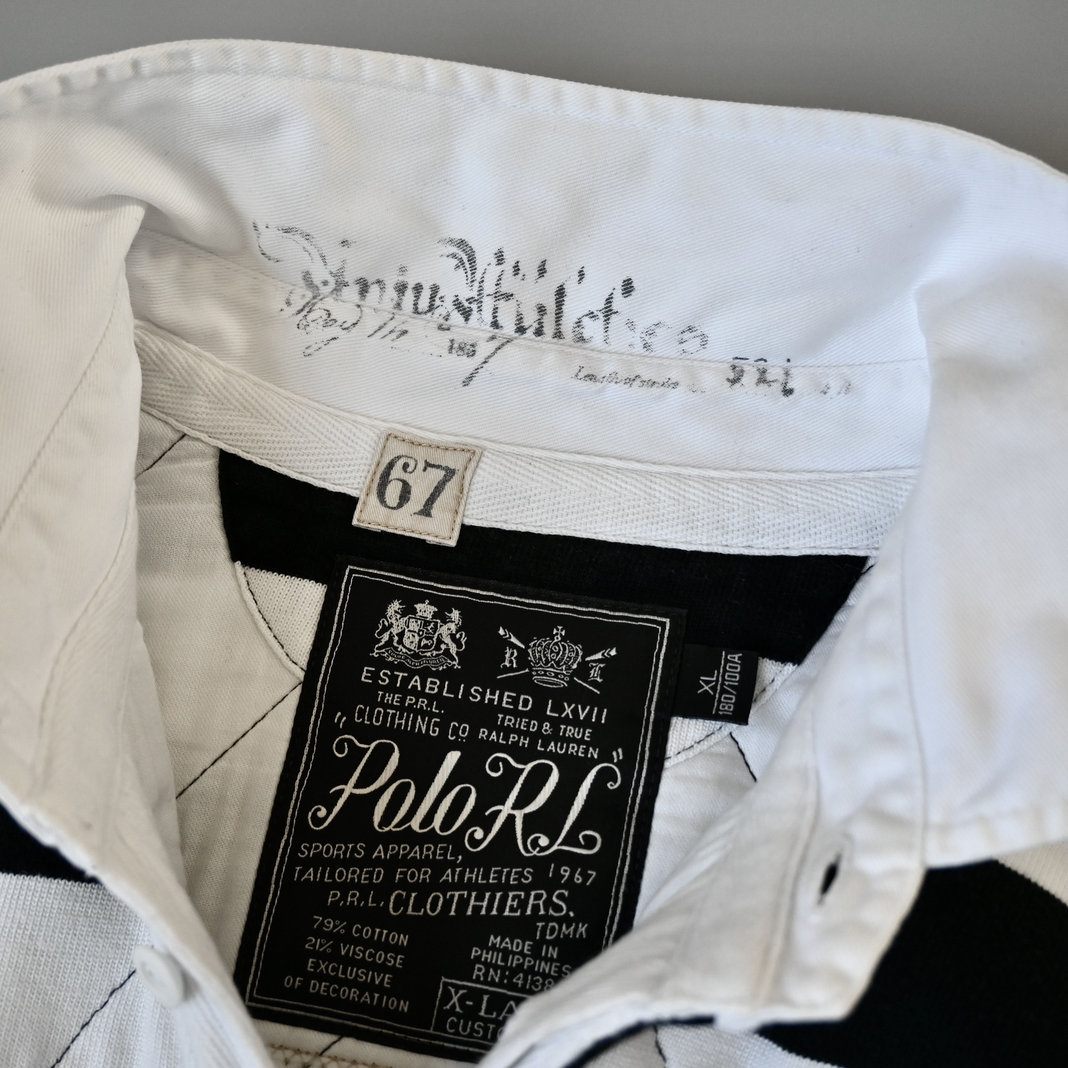Polo Ralph Lauren Ralph Lauren cotton&viscose quilted rugby shirt, XL, canoe Size US XL / EU 56 / 4 - 12 Thumbnail