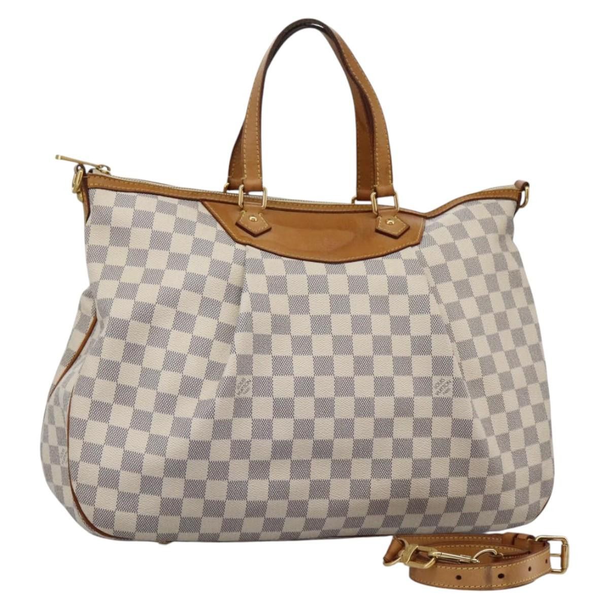 Louis Vuitton Damier Azur Siracusa Gm Shoulder Bag N41111 Lv Auth Mx250, Women's