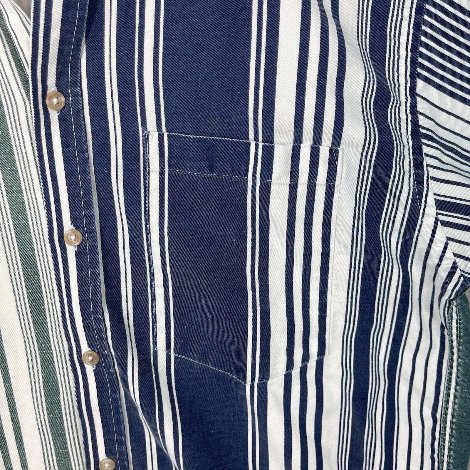 Other Review by Baxter Men's Striped Oversized Denim Shirt 90s Size US M / EU 48-50 / 2 - 4 Thumbnail