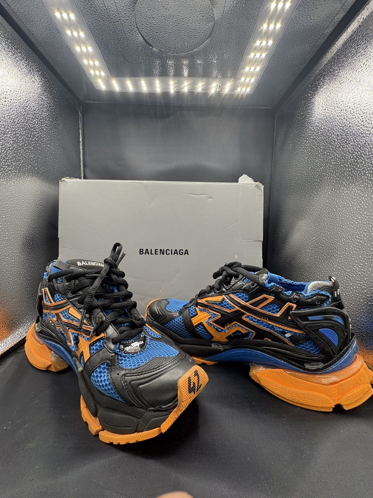 Balenciaga Balenciaga Runner Blue Orange Black Size US 9 / EU 42 - 1 Thumbnail