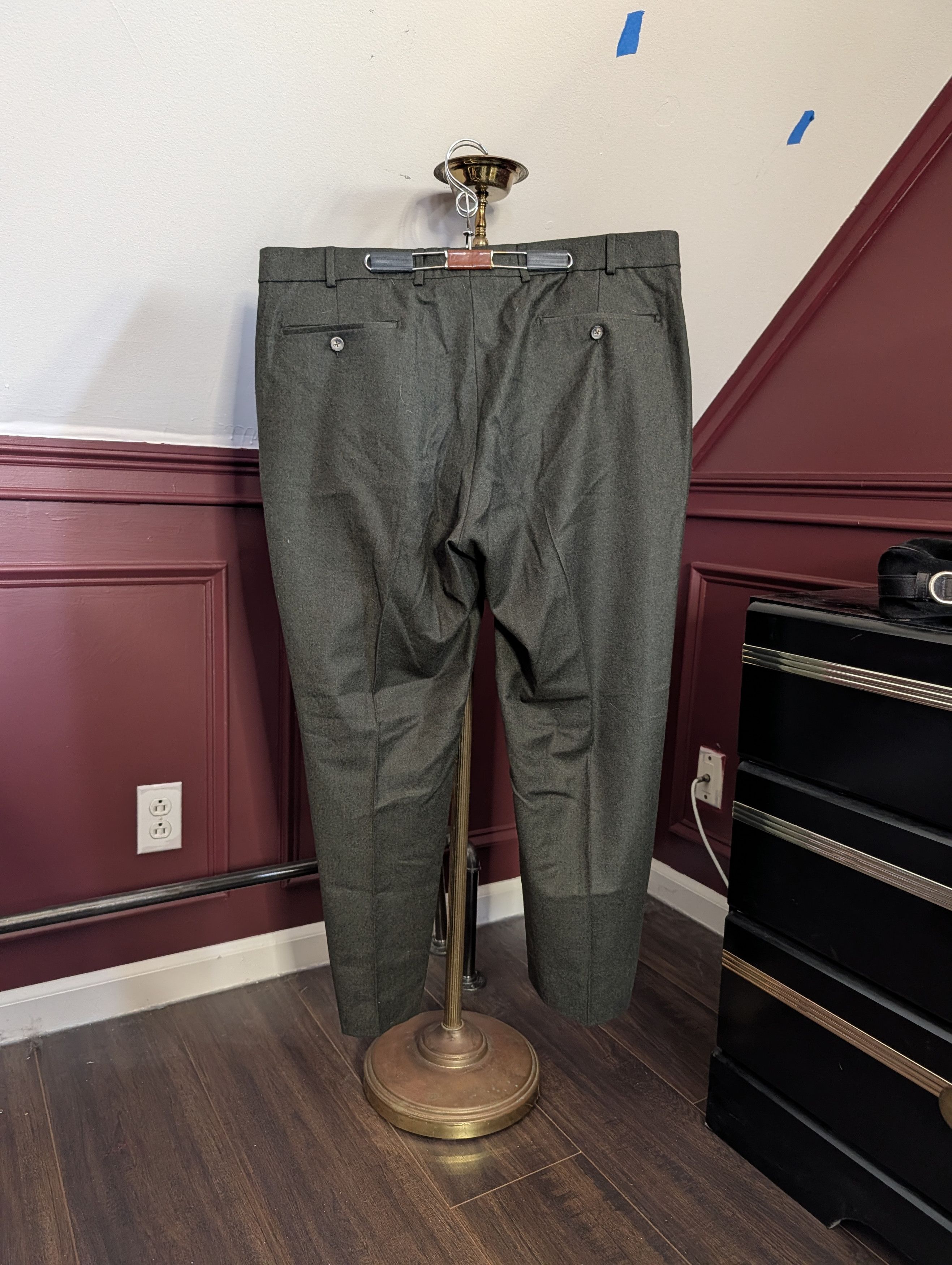 Other BALLIN green wool cashmere Comfort EZE pants 40 Size US 40 / EU 56 - 7 Thumbnail