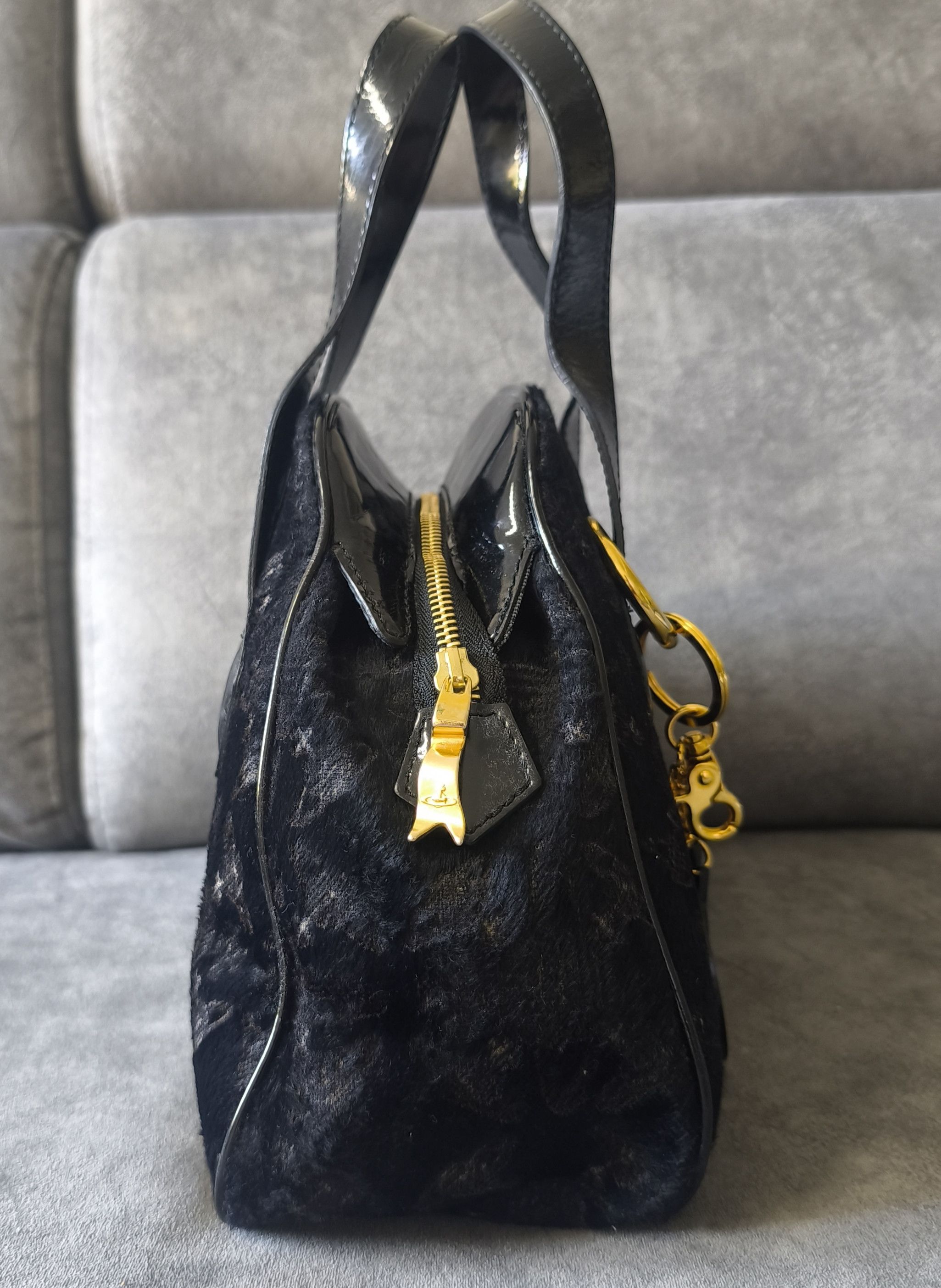 Vivienne Westwood Vivienne Westwood Yasmin Orb Monogram Haircalf Boston Bag Size ONE SIZE - 5 Thumbnail