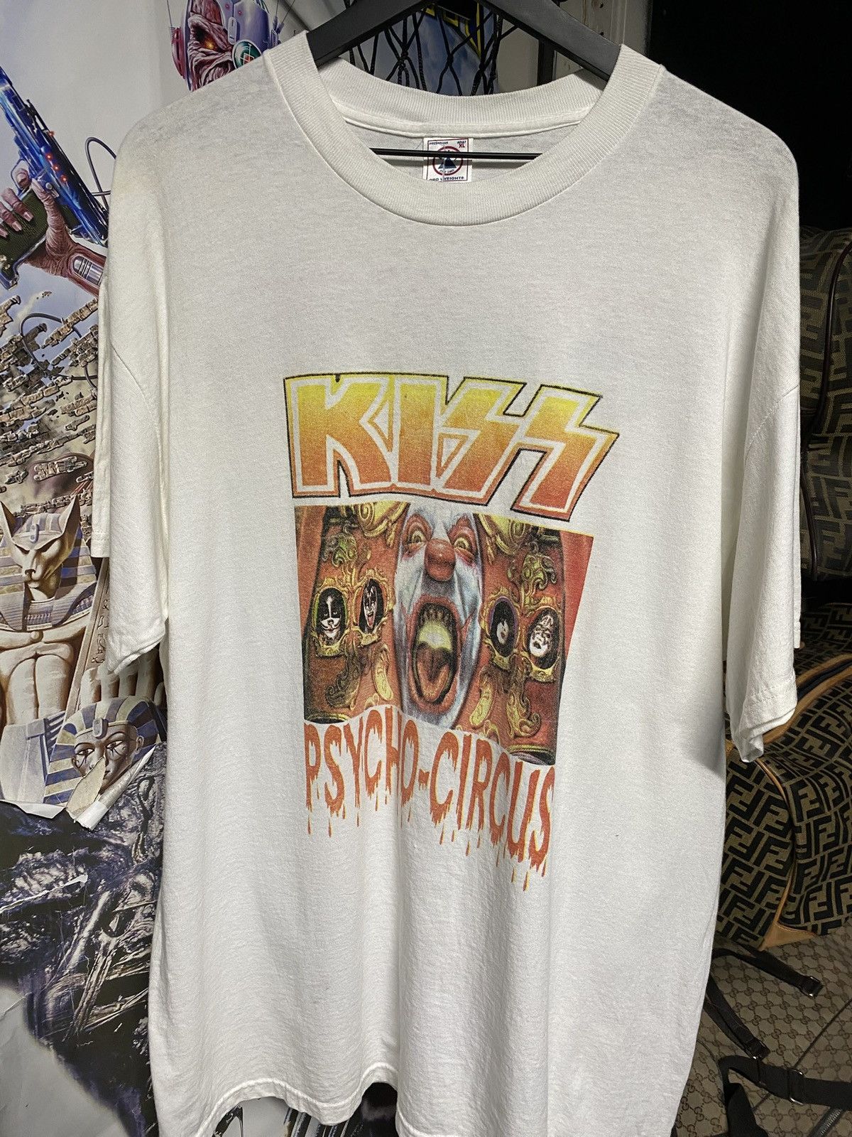 Vintage Vintage 90’s Kiss Band T-Shirt Vtg Tour Tee XLarge Size US XL / EU 56 / 4 - 1 Thumbnail