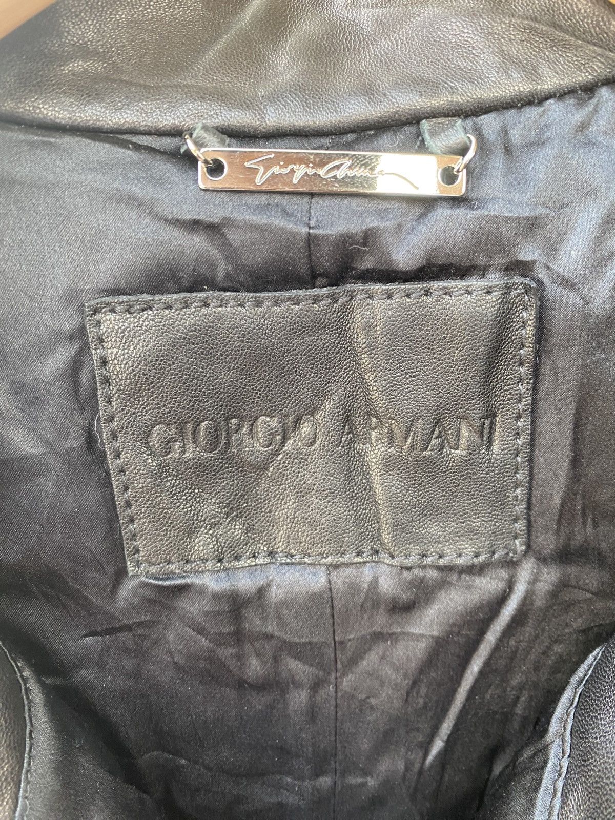 Armani Giorgio Armani Cow Leather Trechcoat Size S / US 4 / IT 40 - 8 Thumbnail