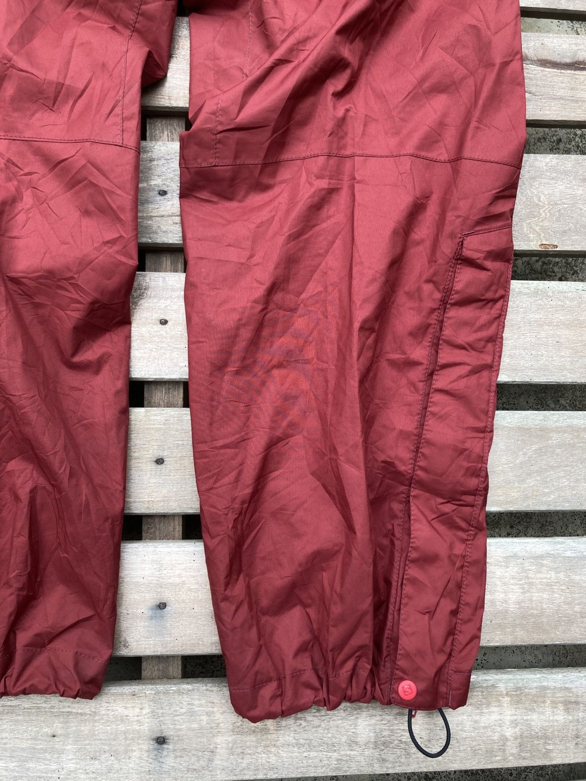 Salomon Salomon Maroon Polyester Track Insulated Thermal Pants Size US 32 / EU 48 - 16 Thumbnail