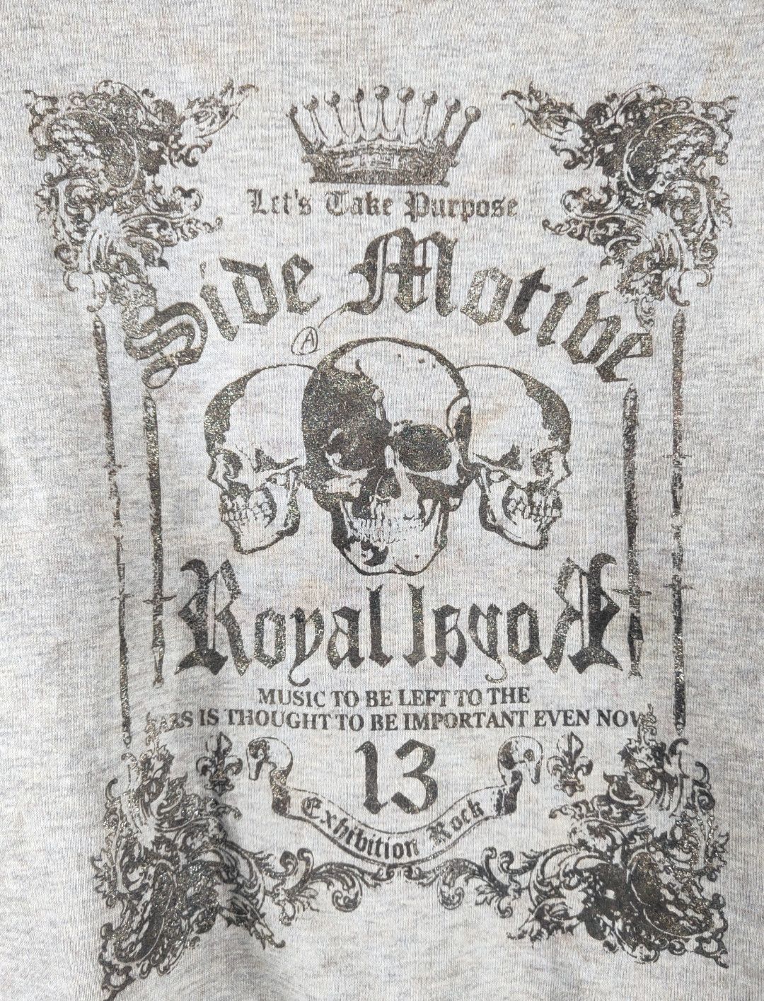 Japanese Brand DL Gold Experience Skull Gray Sweatshirts #46-203 Size US M / EU 48-50 / 2 - 3 Thumbnail