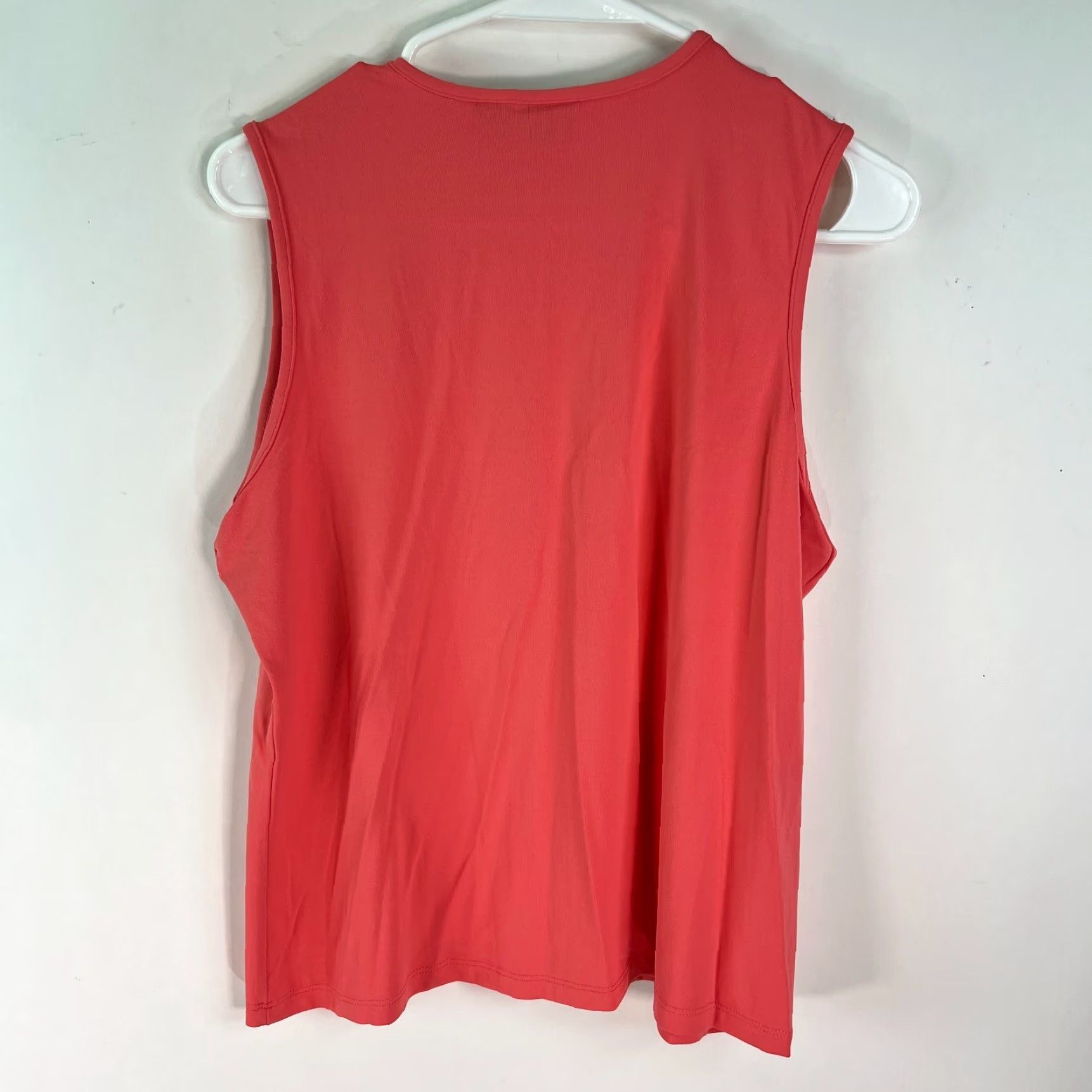 Mossimo Mossimo Tank Top Womens XL Pink Round Neck Sleeveless Stretch Pullover - Casual Solid 90% Nylon 10% Lycra Shirt Size XL / US 12-14 / IT 48-50 - 2 Thumbnail