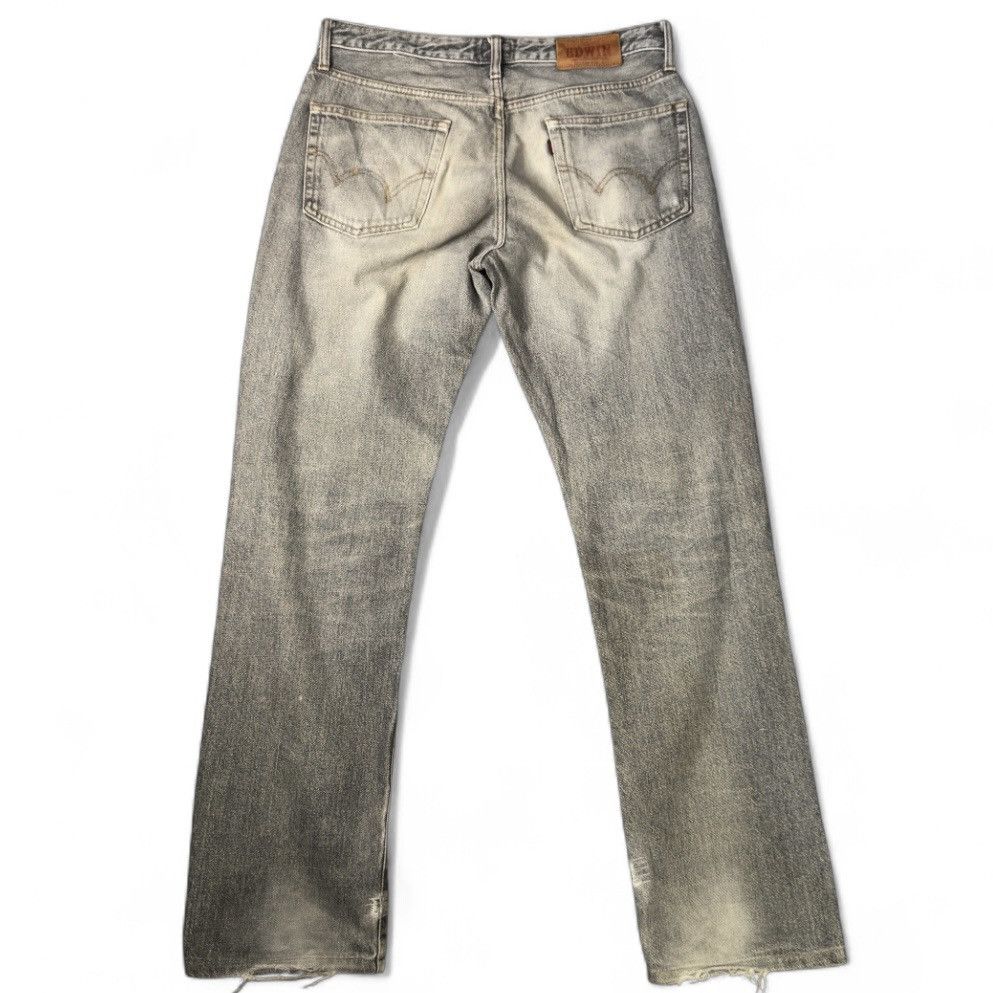 Seditionaries 🔥🇯🇵 Vintage 90s Edwin 503 Regular Low Rize Faded Denim Size US 31 - 2 Thumbnail