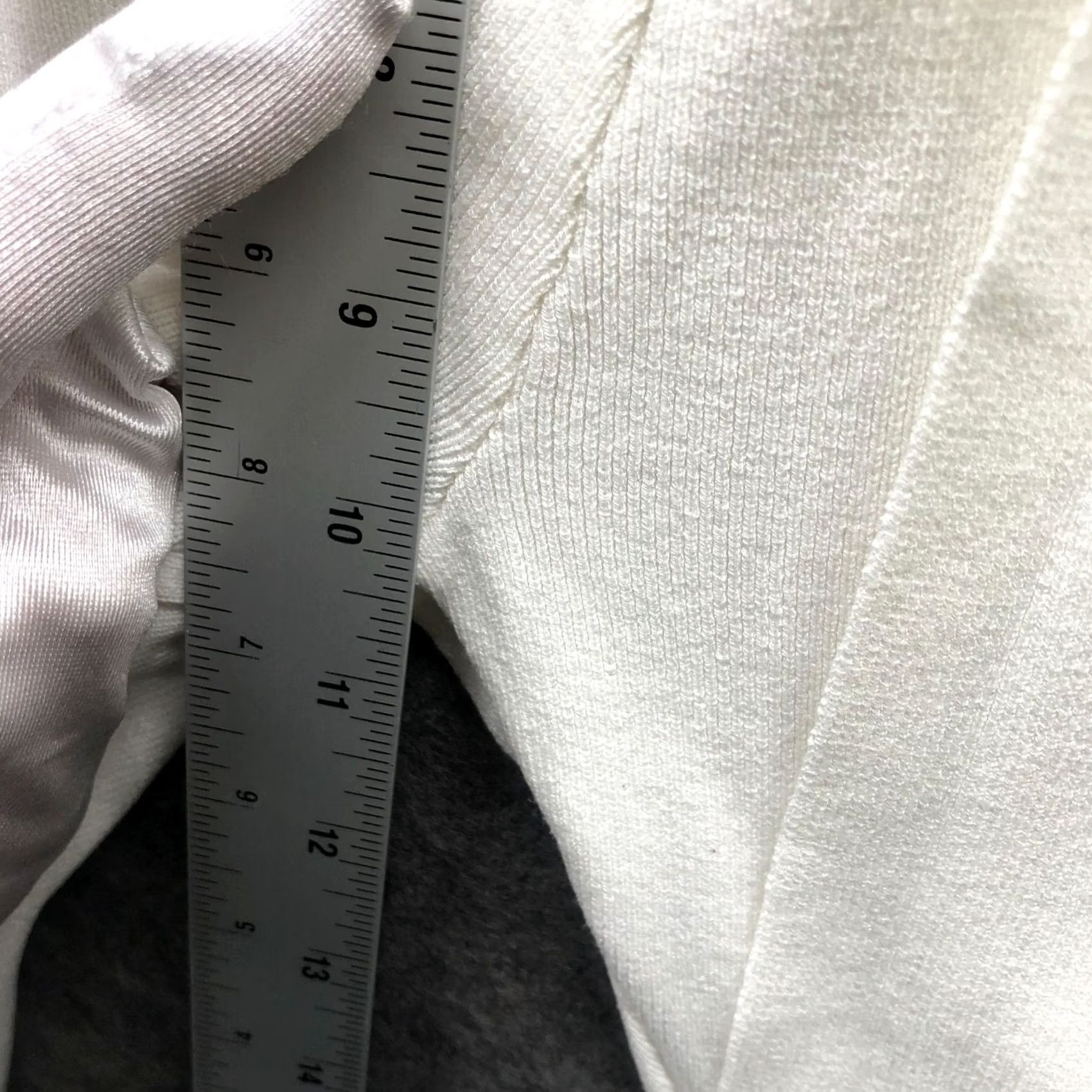 Zara Zara Knit Jogger Pants Womens S White Tie Waist High Rise Knit Front Flat Front Relaxed Comfort Seasonal Fall Winter Spring Mens Womens Girls Boys Size 28" / US 6 / IT 42 - 6 Thumbnail