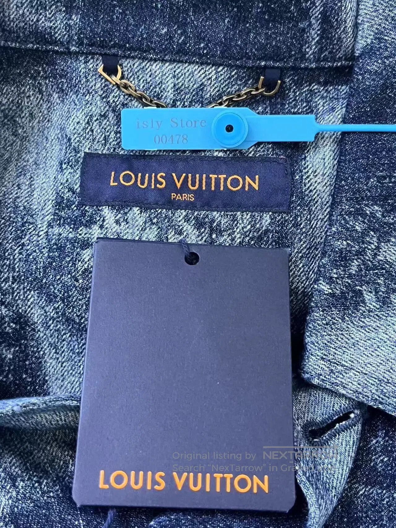 Louis Vuitton blue checkered classic short sleeve shirt. Size US L / EU 52-54 / 3 - 3 Thumbnail