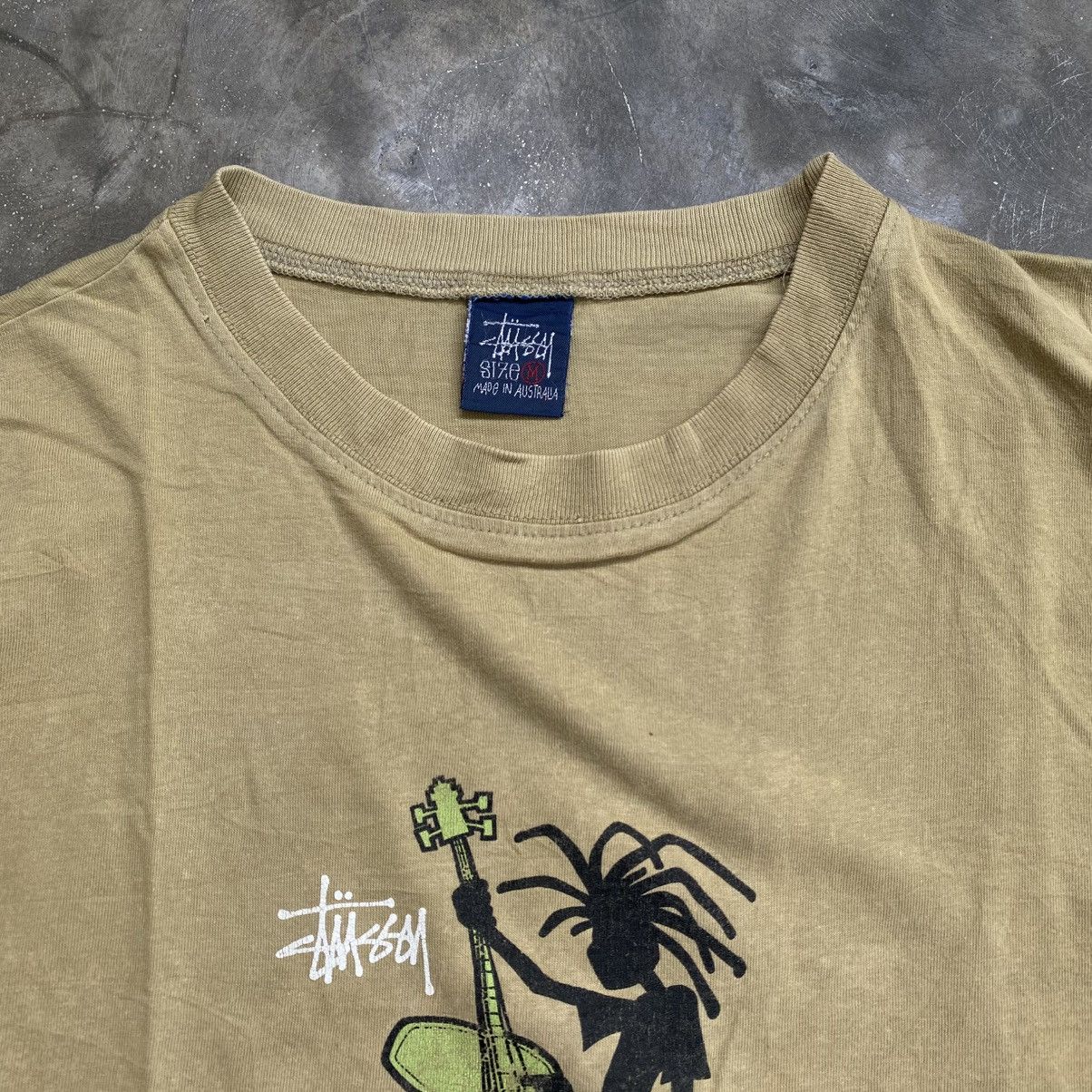 Stussy Vintage 90s Stussy Beige Knowledge Is King USA Tee Size US XXL / EU 58 / 5 - 4 Thumbnail