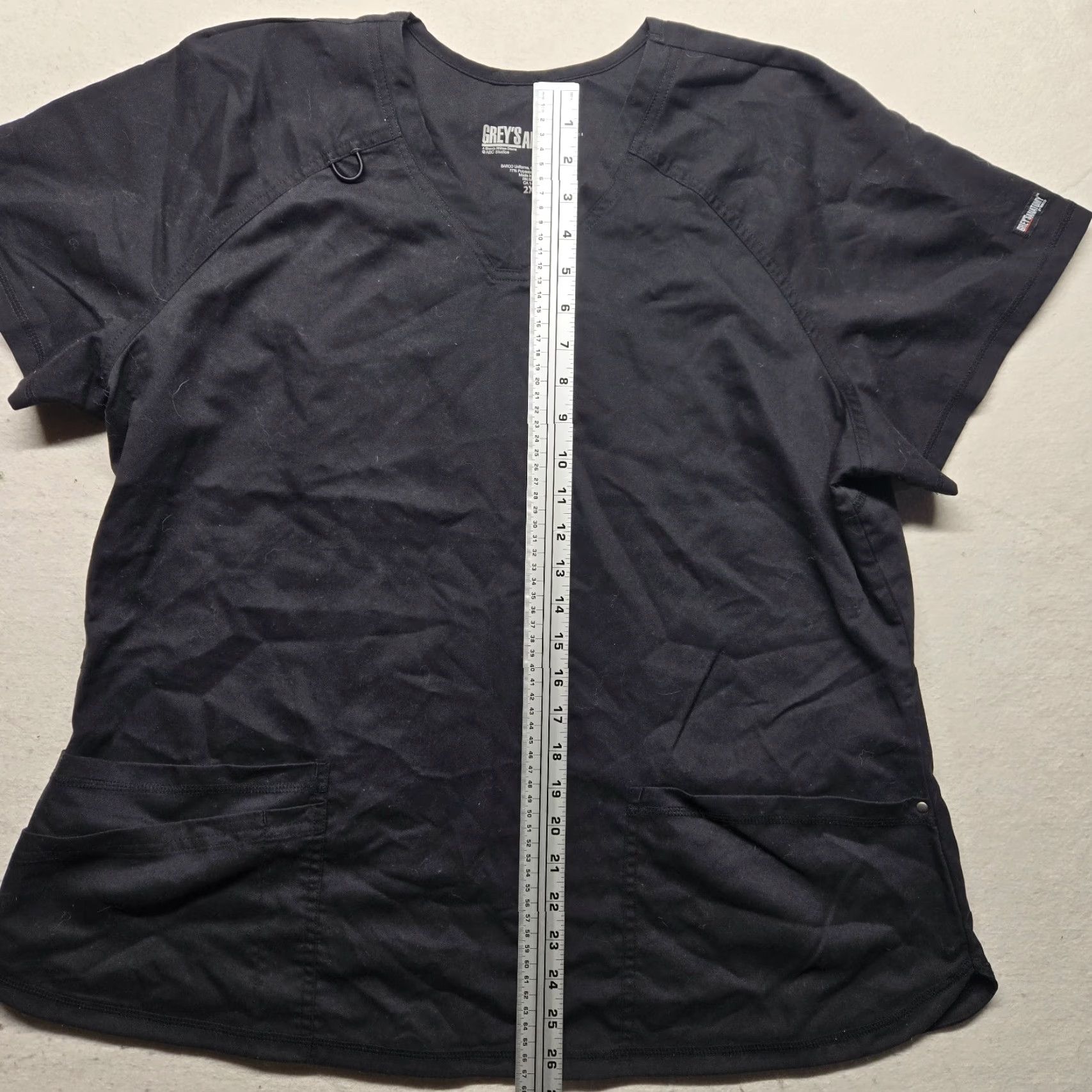 Vintage Greys Anatomy by Barco Black Active Scrub Top Shirt Women 2XL Adult Black Apparel Womens Grey's Anatomy Scrub Top Size XXL / US 16-18 / IT 52-54 - 4 Thumbnail