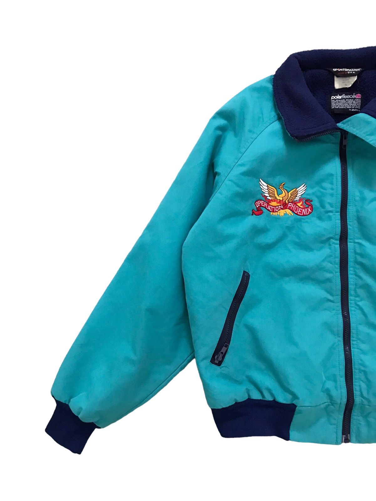 Vintage Vintage Operation Phoenix WW2 Polar Fleece Bomber Jacket Size US M / EU 48-50 / 2 - 2 Thumbnail