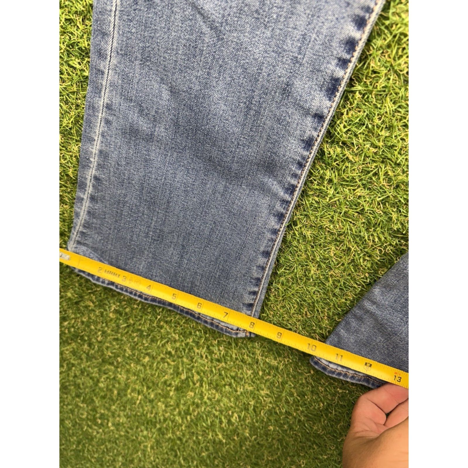 American Eagle Outfitters VINTAGE American Eagle Outfitters Women’s Skinny Kick Jeans Size 6 High Rise Denim Blue Casual 90s Size 28" / US 6 / IT 42 - 5 Thumbnail